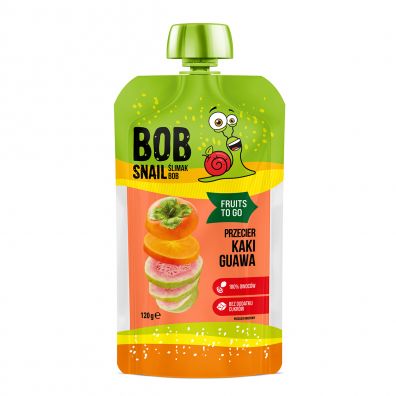 Bob Snail Smoothie persymona-guawa bez dodatku cukru 120 ml