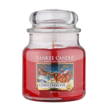 Yankee Candle Med Jar rednia wieczka zapachowa Christmas Eve 411 g