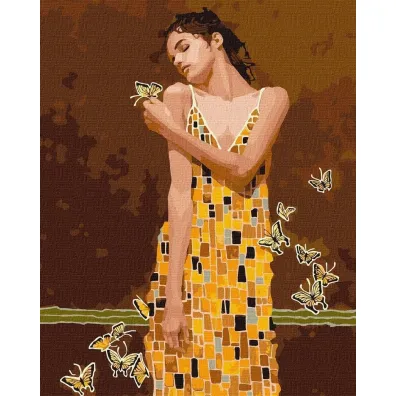 Ideyka Malowanie po numerach - W obj�ciach motyli 40x50cm