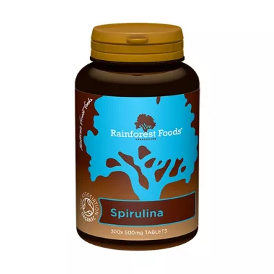 Rainforest Foods Spirulina 500 mg - suplement diety 300 tab. Bio