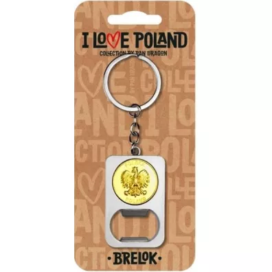 Pan Dragon Brelok I love Poland Polska ILP-BRE-B-PL-05