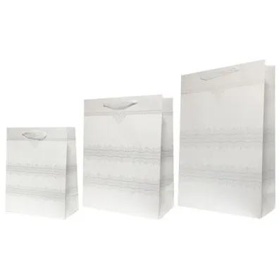 Rozette Torebka Lux brokat bia�a 18x23x10cm