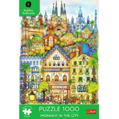 Puzzle 1000 el. O p�nocy w Barcelonie Trefl