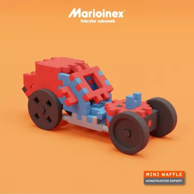 Mini Waffle Konstruktor Expert Klocki konstrukcyjne Mini Waffle 141 element�w Konstruktor Expert MARIOINEX 904053