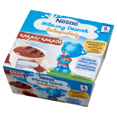 Nestle Mleczny Deserek o smaku kakaowym po 8. miesi�cu 4 x 100 g