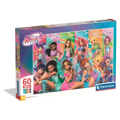 Puzzle 60 el. Maxi Super Kolor Winx Clementoni