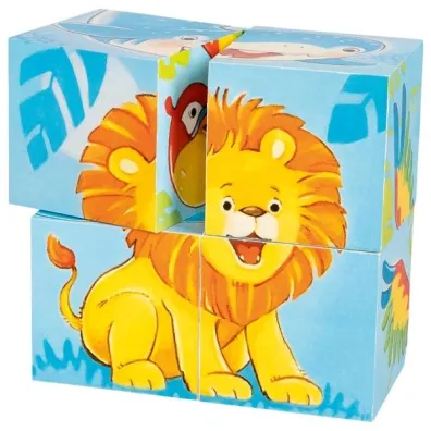 Puzzle Klocki uk�adanki Dzikie zwierz�ta Goki
