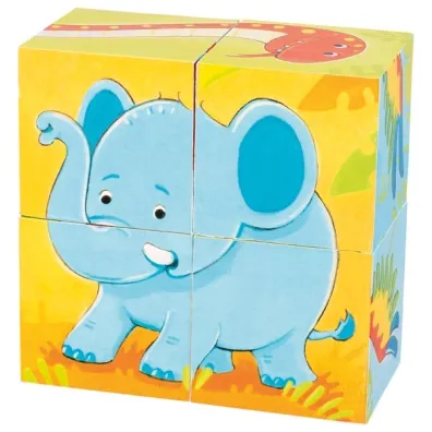 Puzzle Klocki uk�adanki Dzikie zwierz�ta Goki