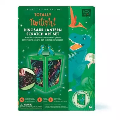 Zestaw kreatywny zdrapka Lampion Dino Box Candiy