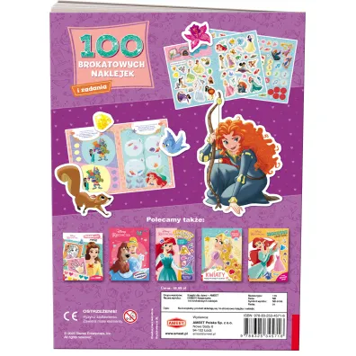 Disney ksi�niczka. 100 brokatowych naklejek