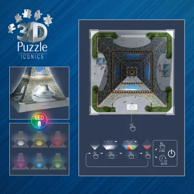 Puzzle 224 el. 3D Iconics Wie�a Eiffla Ravensburger