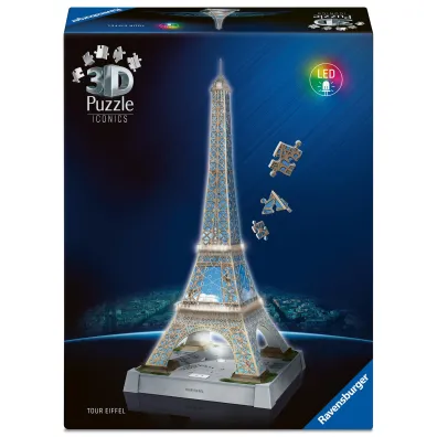 Puzzle 224 el. 3D Iconics Wie�a Eiffla Ravensburger
