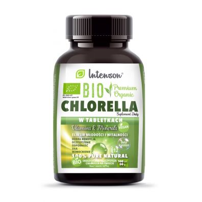 Intenson Chlorella 500 mg Suplement diety 100 tab. Bio