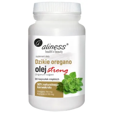 Aliness Dzikie oregano olej Strong 100% suplement diety 90 kaps.