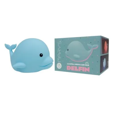 Marys Lampka nocna LED RGB delfin
