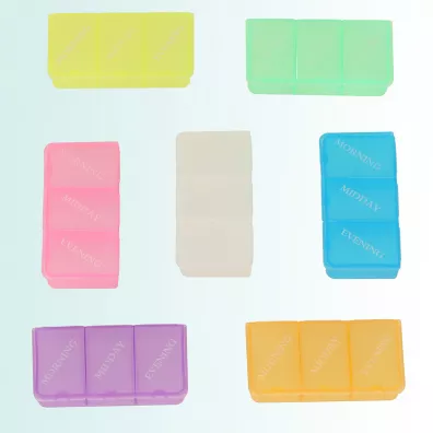 Pude�ko organizer na leki na tabletki kasetka 7 dni 3 pory dnia 4 j�zyki