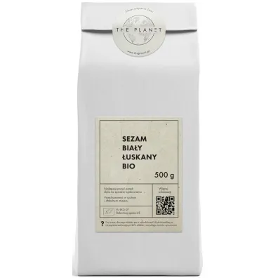 The Planet Sezam bia�y �uskany (uszkodzone opakowanie) 500 g Bio