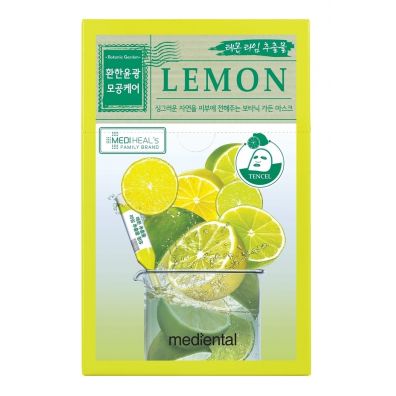 Mediental Lemon rozjaśniająca maska w płacie z ekstraktem z cytryny i limonki 23 ml