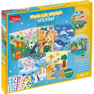 Creativ Naklejki geometryczne maxi zwierz�tkaMAPED