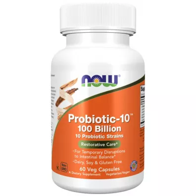 Now Foods Probiotic-10 - 100 Bilion Suplement diety 60 kaps.