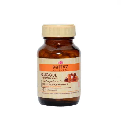 Sattva Guggul na kontol� cholesterolu Suplement diety 60 kaps.