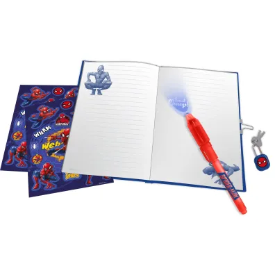 Marvel - komiksy, zabawki, gad�ety Pami�tnik z magicznym d�ugopisem Spiderman SP50069