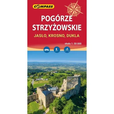 Mapa tur. - Pog�rze Strzy�owskie. Jas�o, Krosno...