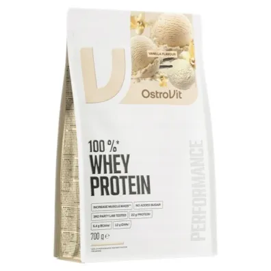 OstroVit Od�ywka bia�kowa 100% Whey Protein waniliowy - suplement diety (uszkodzone opakowanie) 700 g