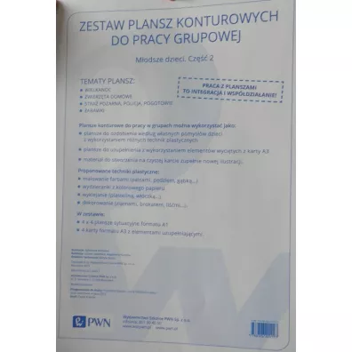Zestaw plansz konturowych do pracy grupowej. Modsze dzieci. Cz 2