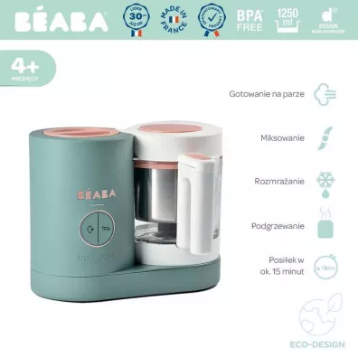 Beaba Wielofunkcyjne urzdzenie do miksowania i gotowania na parze Babycook Neo Eucalyptus