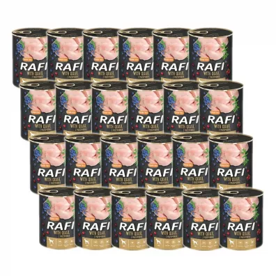 Rafi Karma mokra dla psw z przepirk, borwk i urawin Zestaw 24 x 800 g