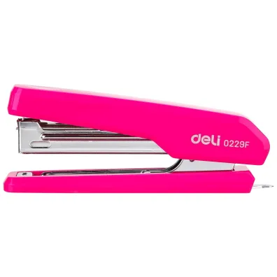 Deli Zszywacz 0229F r�owy do 15 kartek