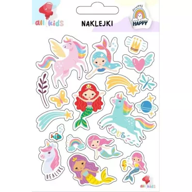 All4Kids Naklejki dla dzieci Tczowe jednoroce syrenki
