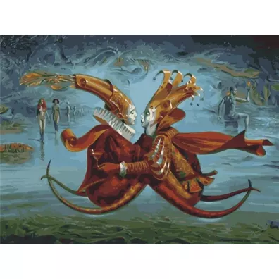Hobby-maniak.pl Malowanie po numerach - Kr�l i Kr�lowa 30x40cm