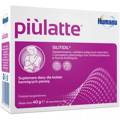 Humana Piulatte Suplement diety dla kobiet karmi�cych piersi� 8 x 5 g