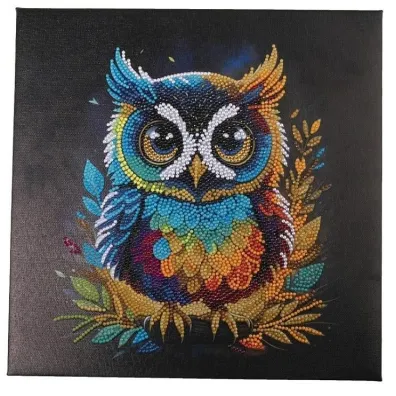 Epee Obraz na p��tnie z mozaik� Sowa 30x30cm