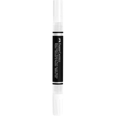Faber-Castell Marker akrylowy black edition shake&paint 1 szt. bia�y op. kartonowe
