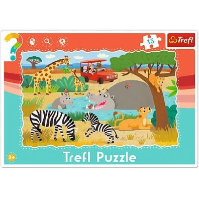 Puzzle ramkowe 15 el. Safari 31217 Trefl
