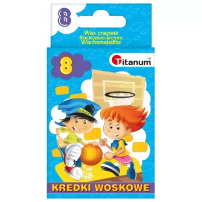Titanum Kredki woskowe 8 szt.