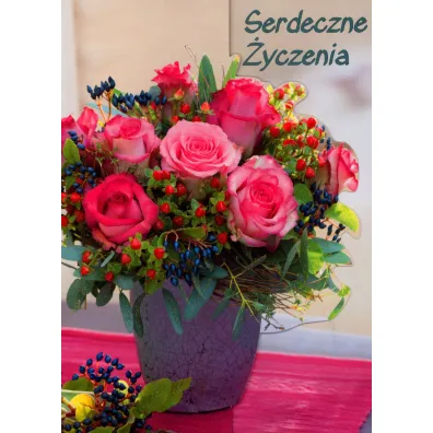 Karta Karnet Serdeczne �yczenia wycinane B6LW MIX