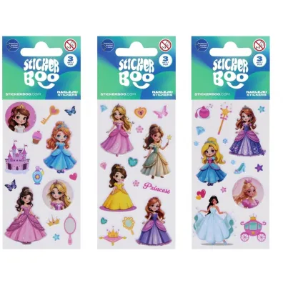 Naklejki 6x18 cm Ksi�niczki STICKER BOO 534614