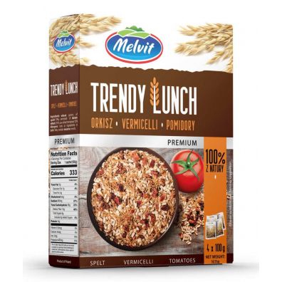Melvit Trendy lunch orkisz, vermicelli, suszone pomidory 4 x 100 g