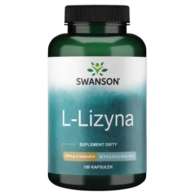 Swanson L-Lizyna 500 mg - suplement diety 100 kaps.