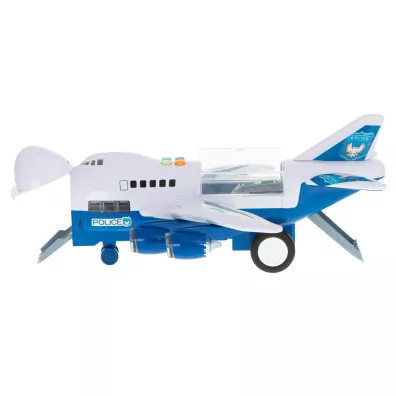 Transporter samolot + 6 aut policja bok/prz�d