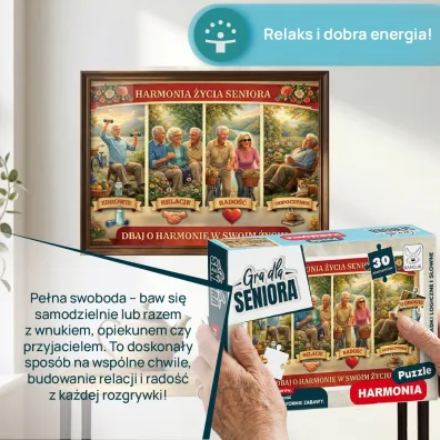 GRA DLA SENIORA PUZZLE HARMONIA Kangur