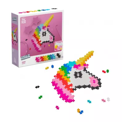 Puzzle By Numbers 250 el. Jednoro�ec Plus-Plus
