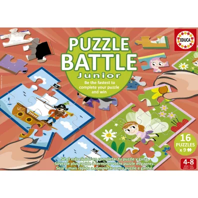 Puzzle 16 x 9 el. Postacie z bani Educa
