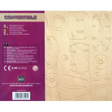 amigwka drewniana Gepetto. Kabriolet G3