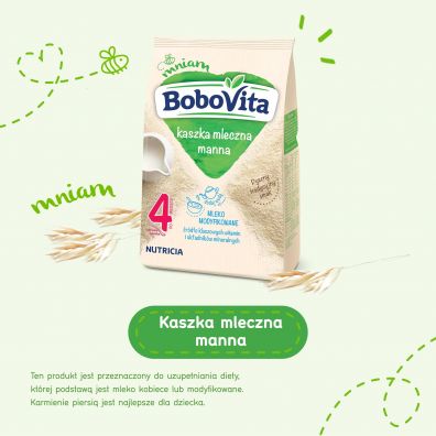 BoboVita Kaszka mleczna manna po 4 miesicu 230 g