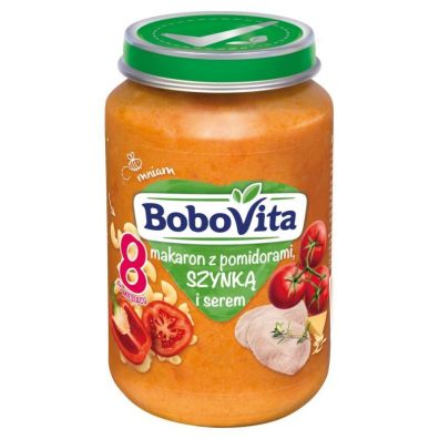 BoboVita Makaron z pomidorami szynk i serem po 8 miesicu 190 g
